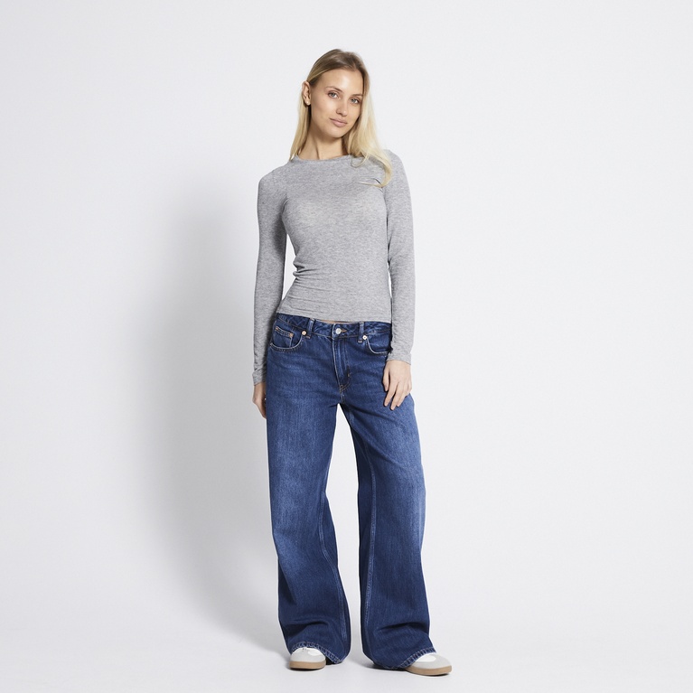Sheer long-sleeve top "Zinna"